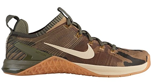 Nike Men's Metcon DSX Flyknit 2 Olive Canvas/Light Silver-Dark Stucco 8.0