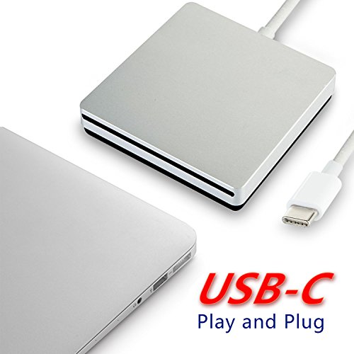twtber Type -c External Optical Drive, Speed DVD Burner Drive, USB-c Super External