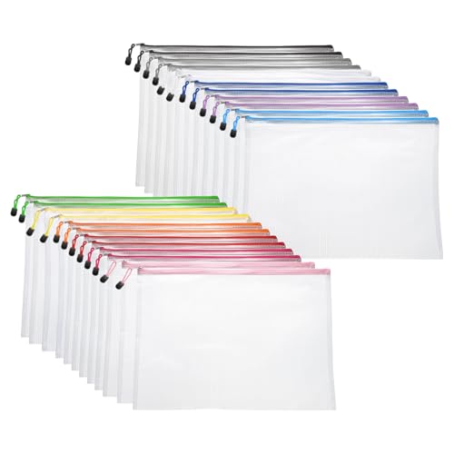 Bolsas de malla con cremallera B4 de plástico transparente contra carpetas rotas e inundadas