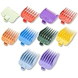 10pcs Professional Hair Clipper Guards for Wahl Guards for Clippers 1/16