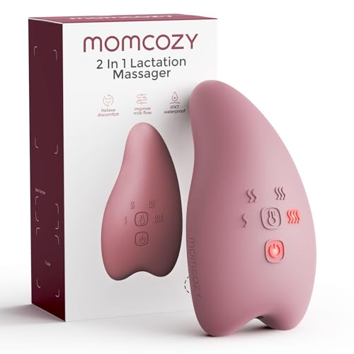 Image of Momcozy A1Pro Lactation Massager, Deep Vibration & Rapid Heating for Clog Relief & Efficient Pumping, Breastfeeding Essentials with Memory Function & Fast Charging, Ideal Gift for Postpartum Mom