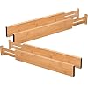 Livecitys Verstelbare Lade Separator Board, Verstelbare Bamboe Lade Verdelers Uitbreidbare Organizer Huishoudelijke…
