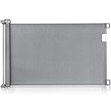 Detalles del producto: Esta barrera de seguridad para niños Extra Ancha se extiende hasta 140cm de ancho y 86cm de alto e incluye componentes para una fácil instalación: tornillos, soportes de sujeción, calzos separadores de pared extra para los zócalos, guías de instalación. Nota: No instale en la parte superior de la escalera.