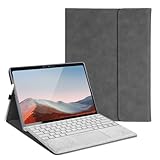 SSS·GRGB Hülle für 10 Zoll Microsoft Surface Go 4/3/2/1, mehrere Blickwinkel, schlanke, leichte Abdeckung, Stylus-Halterung, leichte Wärmeableitung, kompatibel mit Typ-Cover-Tastatur, Grau