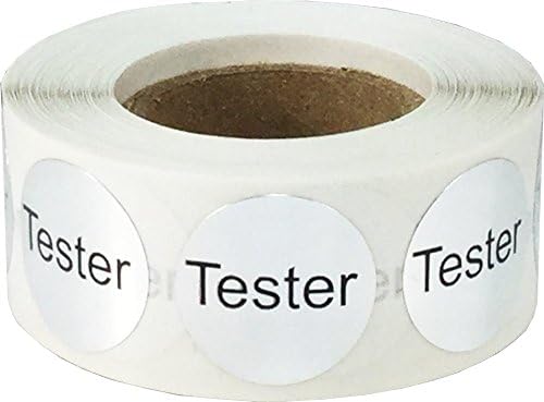 Metallic Silver Tester Stickers 19.1 mm 0.75 Inch Round 500 Count
