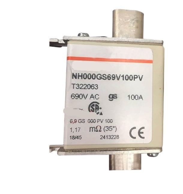 Fusible NH000GS69V100PV 100A haut rendement pour armoire de distribution réseau