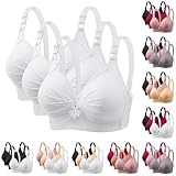 XCXC 3er Pack BHS Damen Ohne Bügel Push Up BH Set Frauen Grosse Grössen Klassische BH mit verstellbarem Weich Atmungsaktiver Bequem BHS Set Bustier für Alltag Fitness Outdoor