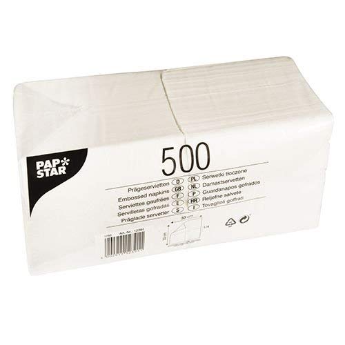 Papstar Servilletas 12391, color blanco, 33 x 33 cm, 5000 unidades