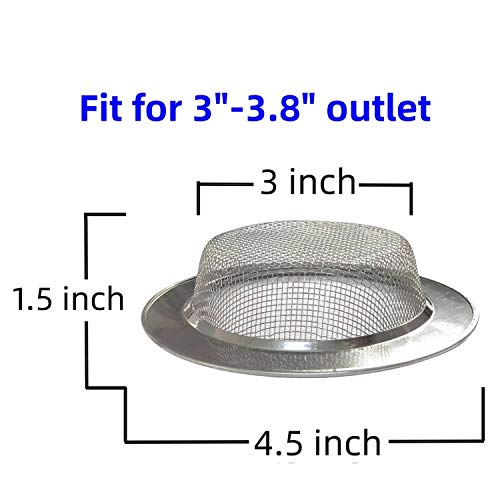 Pack de 2 Coladores para Fregadero de Cocina de Acero Inoxidable miniatura 2