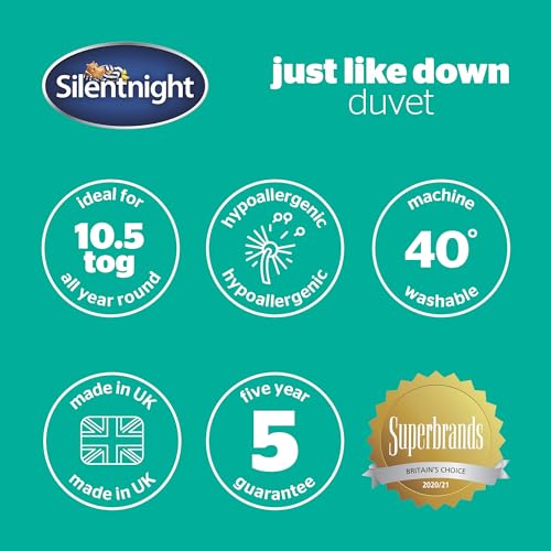 Couette en microfibre imitation duvet Silentnight 10.5 tog simple - 8