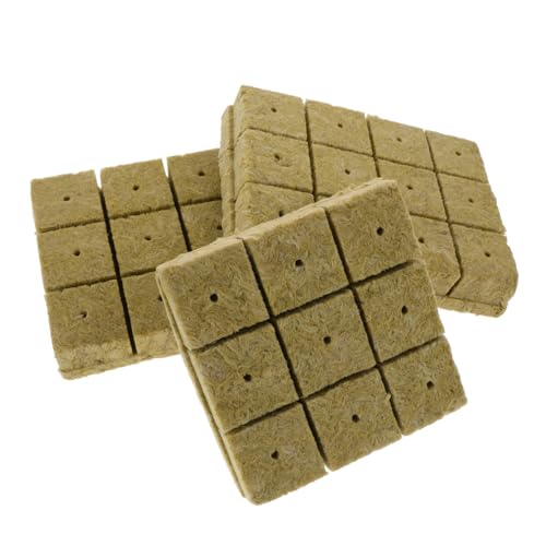 BESPORTBLE Steinwolle Anzuchtblöcke Hydroponik Pflanzenkeimstarter Pflanzsubstratwürfel Erdfrei Hohe Wasseraufnahme Atmungsaktiv Für Hydrokultur