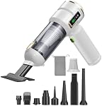 Car Vacuum Cleaner Cordless Powerful, 24000PA Handheld Vacuum Portable, Mini Vacuum with 3 Modes, LED Display, One-Click Empty, Rechargeable Duster/Blower/Pump Hand Vacuum for Car, Home,Office