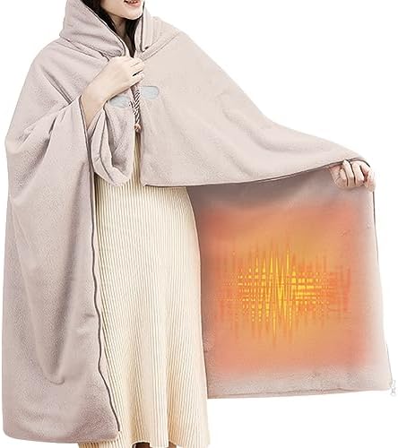 Cobertor elétrico aquecido – lavável, quente, tamanho Queen, 3 ní...