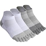 Meaiguo Men's Toe Socks Cotton Five Finger Socks Athletic Toe Socks for Running