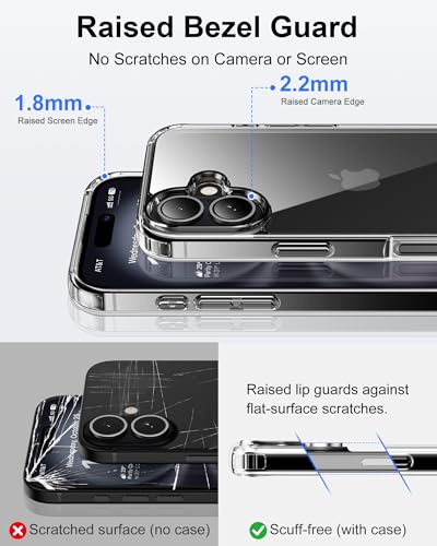 Image of HOOMIL Case for iPhone 16 Pro, Anti-Yellowing, Crystal Clear