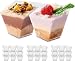 Produktbild MATANA 100 Mini Plastik Dessertschalen, Dessertgläser für Partys, 70ml - Kleine Dessert Fingerfood Schalen, Dessertbecher, Plastikbecher Nachspeise