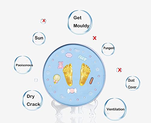 TGOPIT Baby Footprint Hand Foot Imprint Kit Casting Toys Print Handprint Newborn Souvenir Air Drying Soft Clay Mold Hundred Days Gift 4