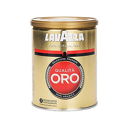 Lavazza - Café Qualità Oro, Espresso Arabica Tostato, granos de café molido, paquete 250 g