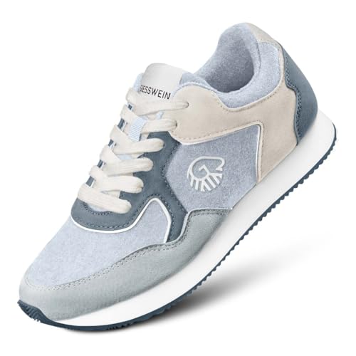 Giesswein Retro Runner Women Damen Sneaker aus Merinowolle Atmungsaktiv & Waschbar Freizeitschuh im Retro-Design