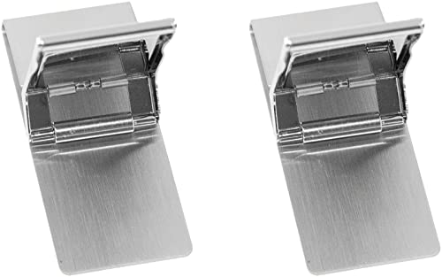 Set of 2 Playing Card Themed Chrome-Plated Hinged Stainless Steel Money Clips2