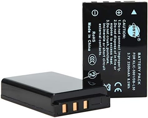 DSTE® 2X KLIC-5001 Replacement Li-ion Battery Compatible Easyshare P712 P850 Z730 Z760 DX6490 DX7440 DX7590 DX7630 Zoom