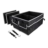 TAHOE TRAILS 21.7" Foldable Trunk Organizer for Car Storage, Reinforced Base Plates, Non Slip Bottom