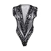Lingerie Micro Bikini Open BH Fashion Sexy Lace V-hals Temptation Racy nachtkleding Black Sissy Lingerie (Color : Black…