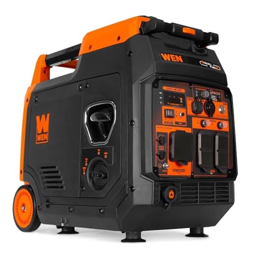 WEN Quiet and Lightweight 4800-Watt Dual Fuel RV-Ready Electric Start Portable Inverter Generator with Fuel Shut Off and CO Watchdog (DF480iX)