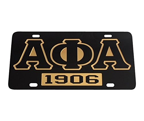 Alpha Phi Alpha Fraternity License Plate Car Tag For Front Back of Car Divine 9 (Car Tag - 7305)