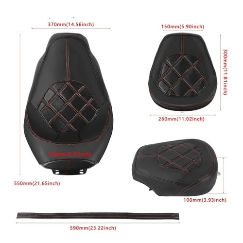 Asiento de pasajero para dos conductores ideal para viajes largos en ruta con Electra Glide CVO 4