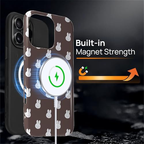 Coque iPhone 16 Pro Max MagSafe antichoc double couche lapin - 4