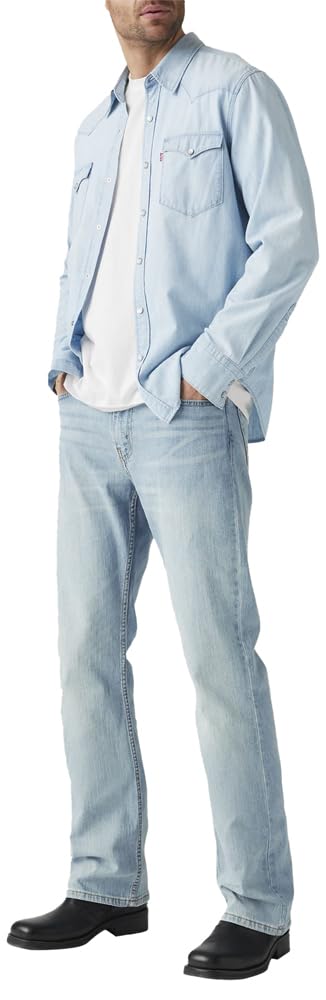 Levis Men's Blue Levi's 527 Slim Bootcut Jeans - Medium Wash - 34W X 30L