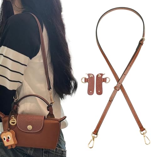 Image of Jiesinlov Leather Bag Shoulder Strap Replacement Crossbody Adjustable Conversion Kit Fit for Mini Pouch