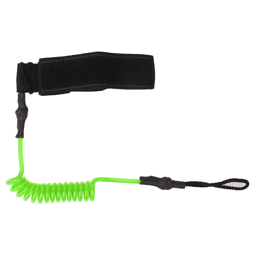 Surfboard Foot Rope, Ankle Foot Rope, Surfboard Leash, Outdoor Use Surfboard for Paddle Board (Fluorescent green white core)