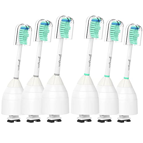 Senyum Replacement Toothbrush Heads For Philips Sonicare Replacement Heads E-Series,Compatible With Phillips Sonicare Replacement Brush Head Essence,Elite,For Sonic Care Electric Tooth Brush 6 Pack #TOP10