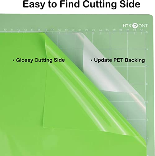 Image of HTVRONT Green Permanent Vinyl - 12 inch x 14 FT Glossy Apple Green Permanent Adhesive Vinyl Roll Compatible with Cricut Cutting Machine, Silhouette, Cameo Cutters, Signs, Scrapbooking, Craft, Die Cutters