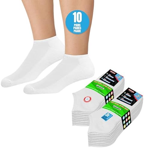 SOXCO Men's Ankle Socks 10-Pack No Show Breathable Socks for Men Women, Pack of 10 Pairs image 4