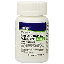 Ferrous GLUCONATE 324MG PADD 100TB Paddock Laboratories INC