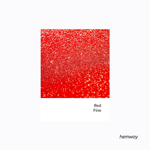 Image of Hemway Automotive Metal Flake Glitter FINE 1 /64 inch 0.015 inch 0.4mm 375 microns Paint Additive Metal Flake 100g for use with Car Bike Van Truck Wagon Automotive Spray and Spray Painting (Red)