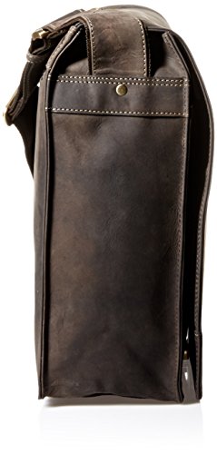 Visconti Harvard X-Large Crossbody Messenger Bag A4 Plus/Distressed Leather, Brown, One Size3