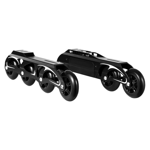 Roller Skate Shoes for Kids Boys Girls Fashion Sneakers Wheels Roller Shoes Wheeled Black - Main Image