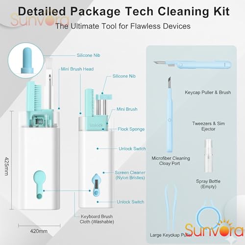 Image of 7-in-1 Electronics Cleaner Kit - All-in-One Gadget Cleaning Tool (Pack of 1) by RMR Jaihind EP.