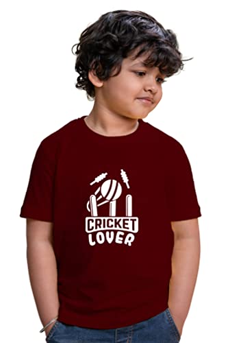 Image of Kids Cricket Lover Half Sleeve Printed Tshirt