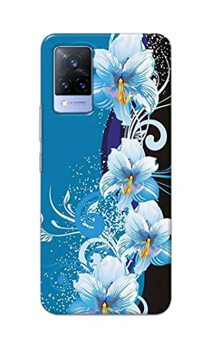 Image of PRINTFIDAA Beautiful Floral Design Printed Designer Hard Case for Vivo V21 (5G) Back Cover -(e) RPM1006