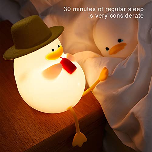 Cute Duck Night Light, Cute Duck Lamp For Kids, Cute Duck Light Silicone Night Light, Usb Rechargeable Nursery Lamp, Multicolor Night Light Gift For Kids Room Decor Lamps Lighting #TOP6