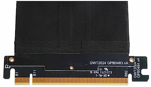 New PCIE 3.0 16x High Speed Flexible Extender Riser Cable Card Extension Port Adapter 300mm (90 Degree Angle Black, 30 CM) MSI P/N: K1C-1164004-V03 - Image 4