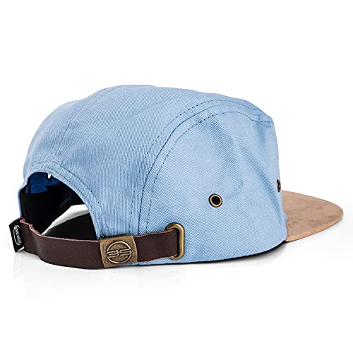 Image of Blackskies 5-Panel Cap with Floral Pattern Unisex Baseball Cap