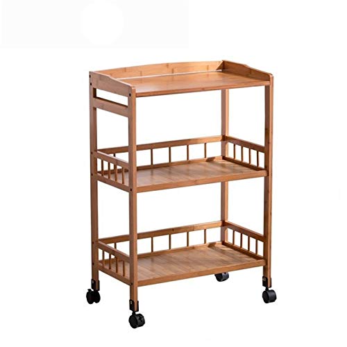 Ele - Carrito de bar de madera con ruedas, carrito de servir Slish para el hogar y la cocina, ideal para sala de estar