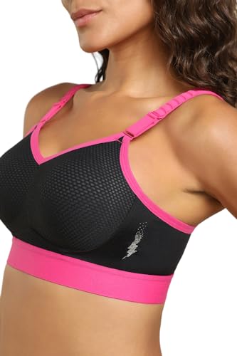 Image of Van Heusen Women Nylon Blend Wireless Non Padded High Impact Sports Bra -Anti Bacterial, Moisture Wicking