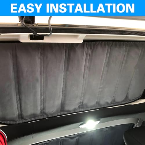 KMFCDAE Headliner Hardtop Heat Insulation for Jeep JK Hard Top Headliner Roof Heat Insulation Cotton Sound Deadener Mounts Kit Compatible with Jeep Wrangler JK 4 Door 2011-2018 (4 PCS)